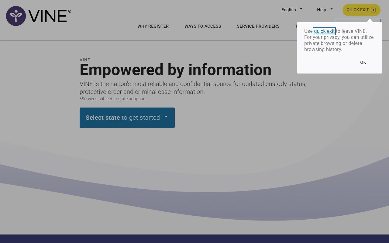 Montcalm County warrants custody lookup on the VINELink portal